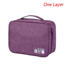 Load image into Gallery viewer, Free Shipping Storage Bag Waterproof Packing Cubes 1/2 Layers Electronic Accessories Organizer Bag Gadget Carry Digital #9167