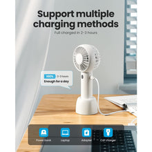 Lade das Bild in den Galerie-Viewer, GAIATOP Portable Fan Mini Handheld Fan USB Rechargeable 3 Speed Personal Handheld Small Pocket Fan w
