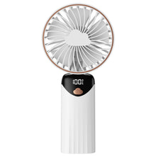 Lade das Bild in den Galerie-Viewer, Handheld Fan,Electric Portable Handheld Rechargeable,5 Speeds Setting Wind Air Cooler,180° Folded Fa