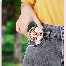 Lade das Bild in den Galerie-Viewer, Handheld Mini Fan Cool Aromatherapy Small Fan Built in Aromatherapy USB Charging Silent Small Fan La