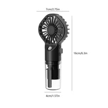 Load image into Gallery viewer, Handheld Small Air Cooler USB Rechargeable Portable Cooling Spray Humidifier Fan 4 Speed Humidificat