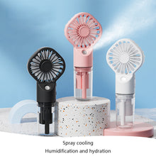 Load image into Gallery viewer, Handheld Small Air Cooler USB Rechargeable Portable Cooling Spray Humidifier Fan 4 Speed Humidificat