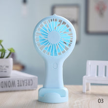 Lade das Bild in den Galerie-Viewer, Handheld Small Fan Cooler Portable Small Usb Charging Fan Mini Silent Charging Desk Dormitory Office