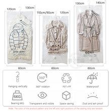 Load image into Gallery viewer, Hanging Vacuum Storage Bags for Clothes,Space Saver Bags Seal Storage Bag Clothing Bags for Closet Organizer Compressed Bag