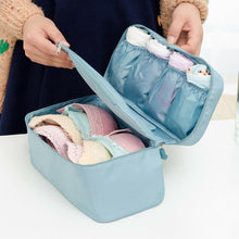 Load image into Gallery viewer, Hot Bra Underwear Socks Storage Bag Oxford Cosmetic Packing Waterproof Cube Makeup Bag Travel Luggage Organizer