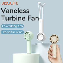 Load image into Gallery viewer, JISULIFE Mini Portable Fan Powerful Trubo Rechargeable Bladeless Fans Ultra-quiet Personal Hand Fan