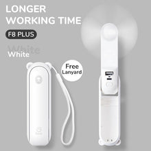 Lade das Bild in den Galerie-Viewer, JISULIFE Portable Fan Mini Handheld Fan USB 4800mAh Recharge Hand Held Small Pocket Fan with Power B