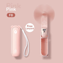 Lade das Bild in den Galerie-Viewer, JISULIFE Portable Fan Mini Handheld Fan USB 4800mAh Recharge Hand Held Small Pocket Fan with Power B