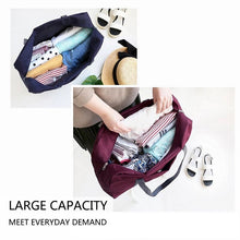 Lade das Bild in den Galerie-Viewer, Large Capacity Men Travel Bag Waterproof Nylon Luggage Bags Folding Storage Bag For Women Tote Packing Cube Travel Organizer