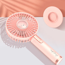 Lade das Bild in den Galerie-Viewer, Mini Handheld Fan USB Rechargeable Fan Portable and Quiet Rechargeable Hand Fan Air Conditioner Coo