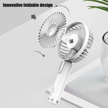 Lade das Bild in den Galerie-Viewer, Mini Handheld Fan USB Rechargeable Fan Portable and Quiet Rechargeable Hand Fan Air Conditioner Coo
