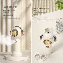 Lade das Bild in den Galerie-Viewer, Mini Handheld Fan USB Rechargeable Nano Atomization Beauty Makeupwater Fan Portable Mini Student Car