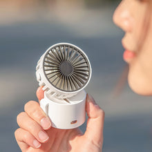 Lade das Bild in den Galerie-Viewer, Mini Neckband Fan Outdoor Portable USB Rechargable Hand Fan 1000mAh Pocket Small Hanging Neck Fans W