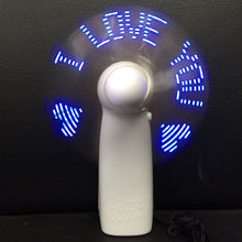Lade das Bild in den Galerie-Viewer, Mini Night Light Handheld Fan Electric Fan Portable Desktop Battery Mini Gift To Give Guests Led Ra