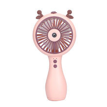 Load image into Gallery viewer, Mini Portable Fan 3 Speed 2 Humidifying Spray Mode Water Fan Summer USB Charging Air Condition Handh
