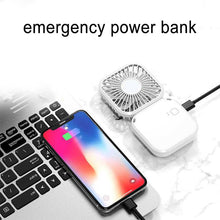 Load image into Gallery viewer, Mini Portable Hanging Neck Foldable Small Electric Fan Creative Handheld USB Rechargeable Handheld D