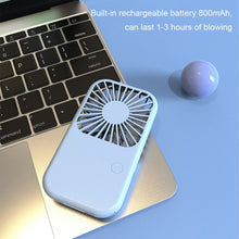 Lade das Bild in den Galerie-Viewer, Mini Portable Pocket Fan Cool Air Hand Held Travel Cooling Rechargeable Mini Air Cooler Mini Fans Ou