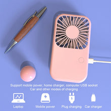 Lade das Bild in den Galerie-Viewer, Mini Portable Pocket Fan Cool Air Hand Held Travel Cooling Rechargeable Mini Air Cooler Mini Fans Ou
