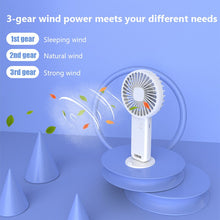Lade das Bild in den Galerie-Viewer, Mini Portable USB Handheld Fan Electric Fans Rechargeable Silent Pocket Small Cooling Hand ventilado