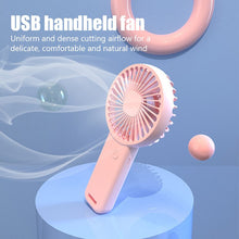 Lade das Bild in den Galerie-Viewer, Mini Portable USB Handheld Fan Electric Fans Rechargeable Silent Pocket Small Cooling Hand ventilado