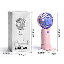 Load image into Gallery viewer, New USB Mini Handheld Portable Fan Convenient And Ultra-Quiet Fan Portable Student Office Outdoors H