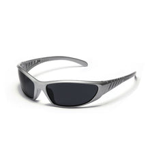 Lade das Bild in den Galerie-Viewer, Sunglasses sun Shades Silver Multicolor Cutout Future Technology Hot Girl Female Fashion unisex