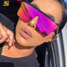 Lade das Bild in den Galerie-Viewer, Sunglasses sun Shades Large Frame Integrated Trendy Fashion Box shade Colorful Color unisex