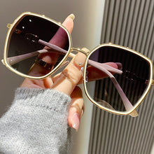 Lade das Bild in den Galerie-Viewer, Sunglasses sun Shades Polarized Women's Large Frame Metal UV Protection Korean Style unisex
