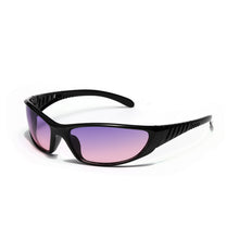 Lade das Bild in den Galerie-Viewer, Sunglasses sun Shades Silver Multicolor Cutout Future Technology Hot Girl Female Fashion unisex
