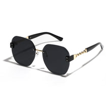 Load image into Gallery viewer, Sunglasses sun Shades Frameless Delicate Chain Diamond Square Diamond Cut UV Protection unisex