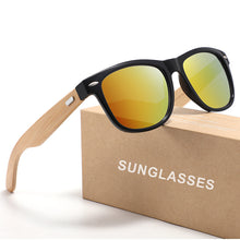 Load image into Gallery viewer, Sunglasses sun Shades Fashion Classic Metal Rice Nail Bamboo Wood unisex