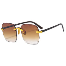 Lade das Bild in den Galerie-Viewer, Sunglasses sun Shades Frameless Trimming Trendy Women's Fashionable UV Protection unisex