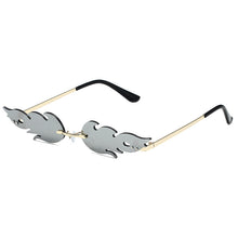 Lade das Bild in den Galerie-Viewer, Sunglasses sun Shades Flame Personality Fashion Trend Metal Rimless Party unisex