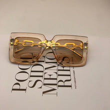Lade das Bild in den Galerie-Viewer, Sunglasses sun Shades Large Rim High Grade Box Chain unisex