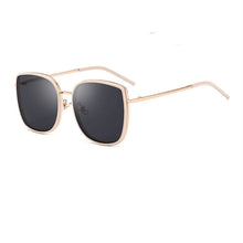 Lade das Bild in den Galerie-Viewer, Sunglasses sun Shades Milky White High Grade to Make Big Face Thin Looked Square Polarized unisex