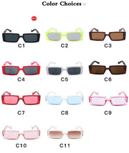 Lade das Bild in den Galerie-Viewer, Sunglasses sun Shades Fashion Square Women's Fashion Transparent Color Personalized Street Shooting Catwalk unisex