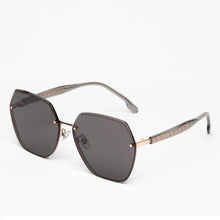 Lade das Bild in den Galerie-Viewer, Sunglasses sun Shades Women's Large Frame Gradient Frameless Fashion Plain Big Face Look Trendy unisex
