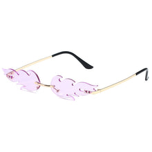 Lade das Bild in den Galerie-Viewer, Sunglasses sun Shades Flame Personality Fashion Trend Metal Rimless Party unisex