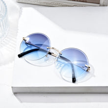 Lade das Bild in den Galerie-Viewer, Sunglasses sun Shades Summer Ocean Lens round Frame Hot Selling Couple Stainless Steel unisex