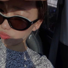 Lade das Bild in den Galerie-Viewer, Sunglasses sun Shades Oval Cat Eye Letter Female UV Protection Proof unisex