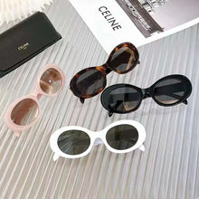 Lade das Bild in den Galerie-Viewer, Sunglasses sun Shades High Quality Celinn Selin Internet Celebrity Arc De Triomphe Golden Logo Oval Cl40194u in Stock unisex