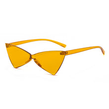 Load image into Gallery viewer, Sunglasses sun Shades Triangle Cat Eye One Bow Shaped Candy Color Ball Retro Women's unisex