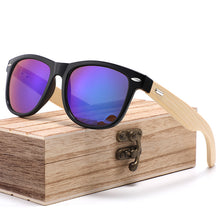 Load image into Gallery viewer, Sunglasses sun Shades Fashion Classic Metal Rice Nail Bamboo Wood unisex