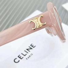 Lade das Bild in den Galerie-Viewer, Sunglasses sun Shades High Quality Celinn Selin Internet Celebrity Arc De Triomphe Golden Logo Oval Cl40194u in Stock unisex