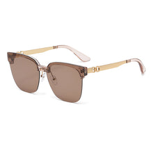 Lade das Bild in den Galerie-Viewer, Sunglasses sun Shades Polarized Fashion Retro Semi Rimless UV Protection Driving unisex