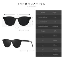 Lade das Bild in den Galerie-Viewer, Sunglasses sun Shades Polarized Yellow Men's and Women's Small Frame Yellow unisex
