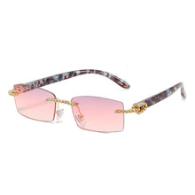 Lade das Bild in den Galerie-Viewer, Sunglasses sun Shades Personalized Diamond Rimless Men's Trend Diamond Rimmed Square Small Frame unisex