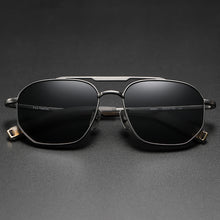 Load image into Gallery viewer, Sunglasses sun Shades Pure Titanium Polarized Fashion Large Rim Square Frame with Myopic Option UV Protection unisex