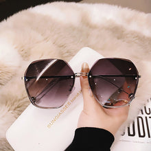 Load image into Gallery viewer, Sunglasses sun Shades Trendy Women's Fashion Frameless Trimming UV Proof Temperament to Make Big Face Thin Looked unisex
