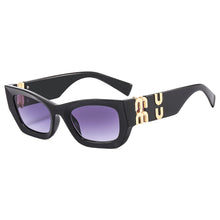 Lade das Bild in den Galerie-Viewer, Sunglasses sun Shades Fashion Wide Leg UV Protection Personality Small Frame Women's High End Sense unisex